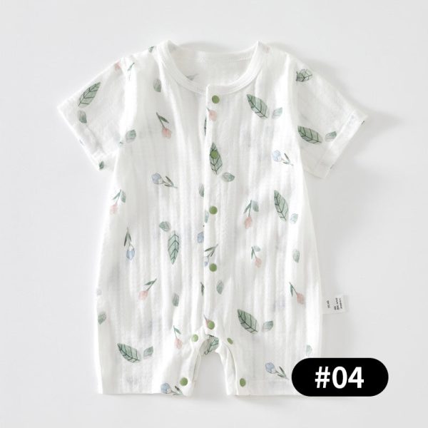 Summer Newborn Baby Romper, 100% Pure Cotton Material, 1-24Months - babysmile03