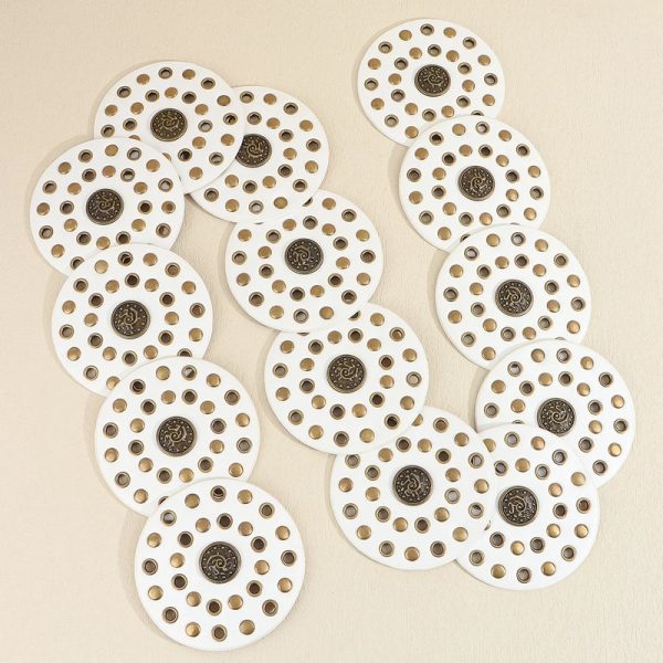 Casual Minimalist Classic Style Round Pu Leather Alloy Metal Button Women's Leather Belts - Image 7