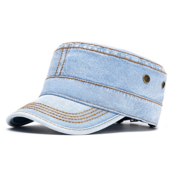 Women's Vacation Minimalist Solid Color Curved Eaves Flat Cap - Image 6