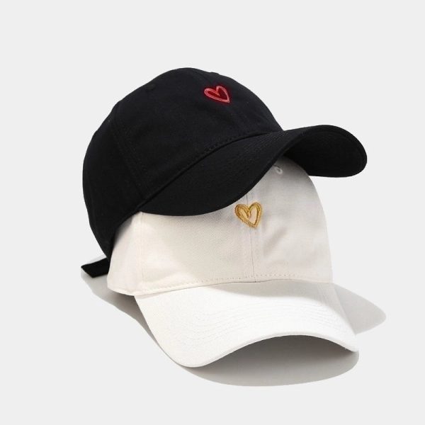 Women's Minimalist Color Block Embroidery Flat Eaves Baseball Cap - Image 3