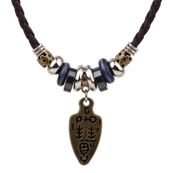 Retro Geometric Alloy Layered Necklaces - Image 16