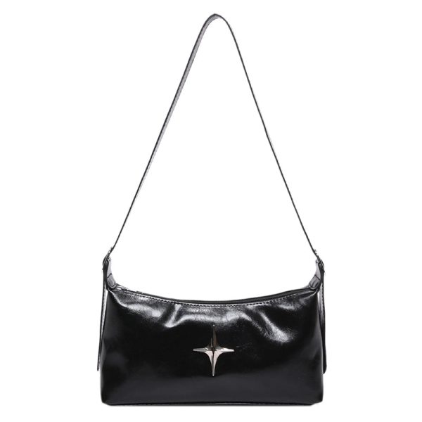 This Year's Popular Soft Leather Pillow Bag Fashion Simple Commute Shoulder Bag Retro Messenger Bag - Image 7