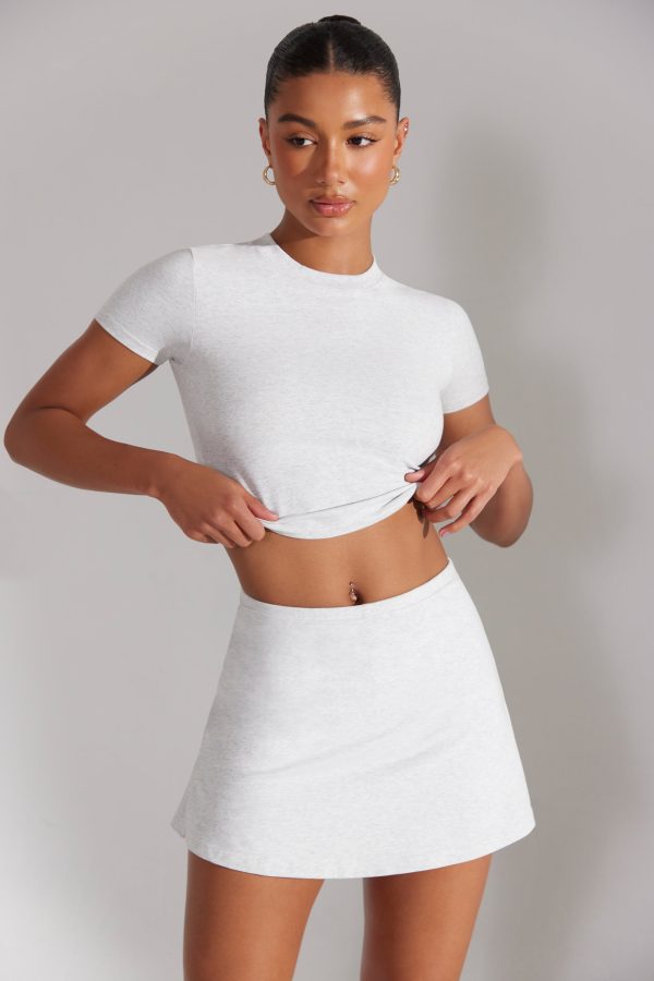 A-Line Mini Skort in Grey - Image 7