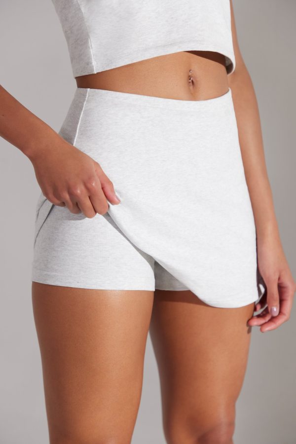 A-Line Mini Skort in Grey - Image 4