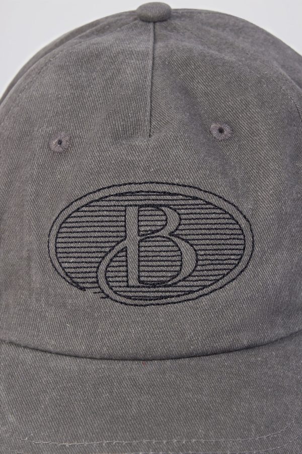 Baseball Cap in Washed Charcoal - Image 4