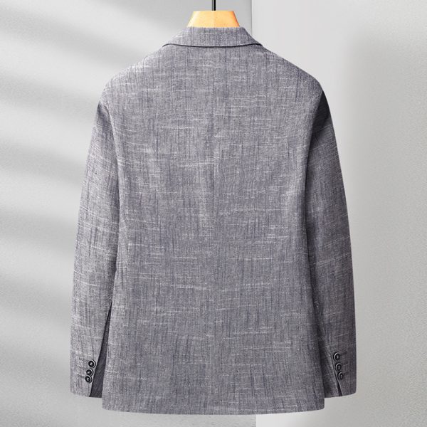 Men’s Casual Linen Suit Blazer Sport Coat - Image 2