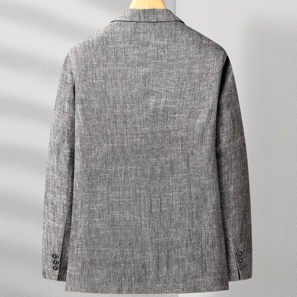Men’s Casual Linen Suit Blazer Sport Coat - Image 3