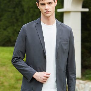 Men’s Thin Striped Suit Blazer