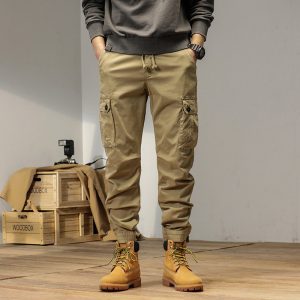 Men’s Versatile Drawstring Cargo Trousers