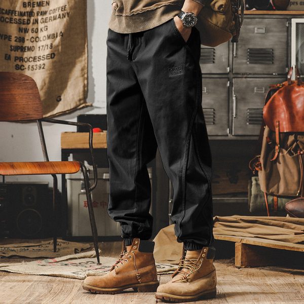 Men’s Vintage Heavyweight Loose Fit Wide-Leg Cargo Pants