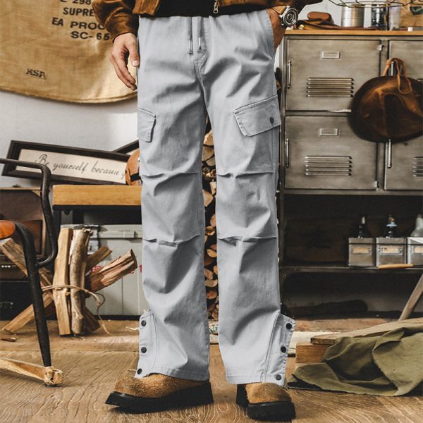 Men’s Vintage Paratrooper Pants Loose Fit Straight Cargo - Image 2