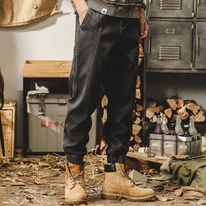 Men’s Vintage Straight-Leg Cargo Pants Heavyweight Workwear