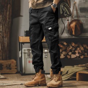 Men’s Workwear Cargo Jogger Pants Multi-Pocket Streetwear