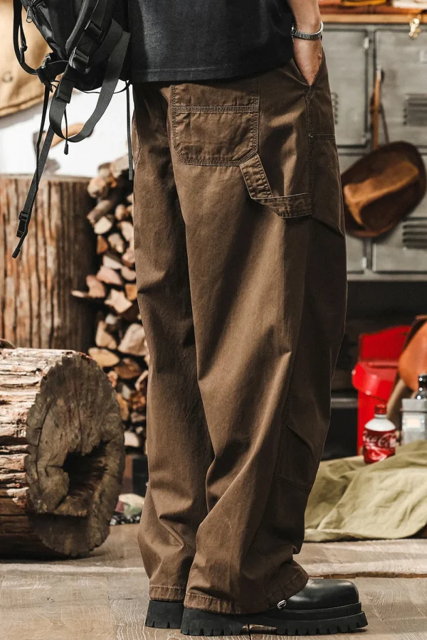 Men’s Maillard Cargo Pants Breathable Wide Leg Trousers - Image 2