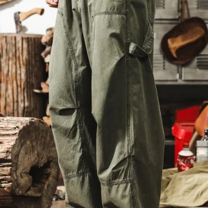 Men’s Maillard Cargo Pants Breathable Wide Leg Trousers