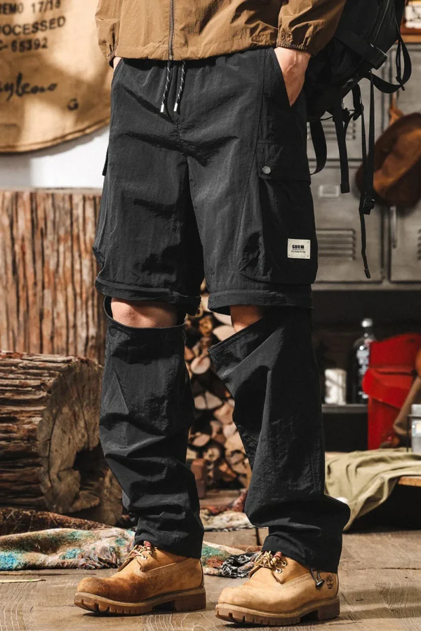 Men’s Detachable Cargo Pants Tactical Outdoor Trousers