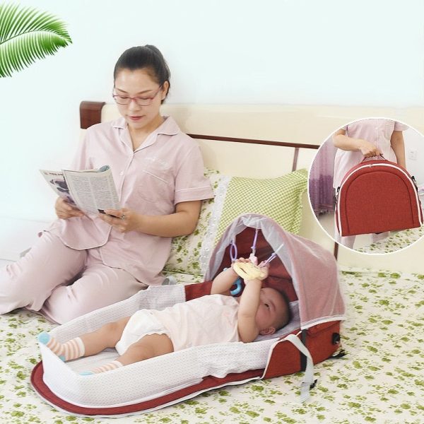 Multipurpose Foldable Baby Bed with Mosquito Net - babysmile03