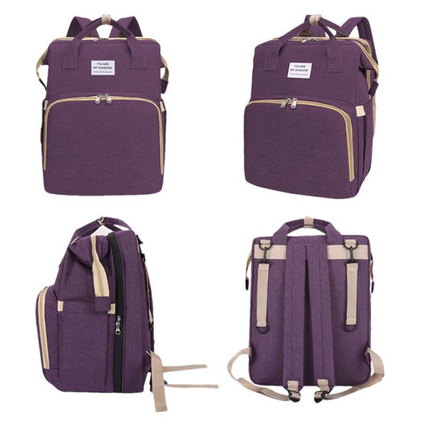 2 in 1 Backpack Diaper Bag & Crib - babysmile03
