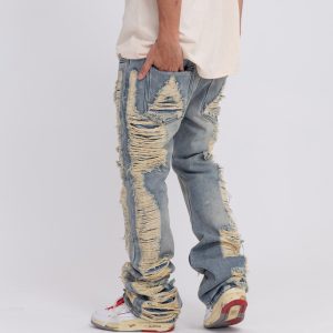 Men’s Distressed Jeans Loose Fit Pants