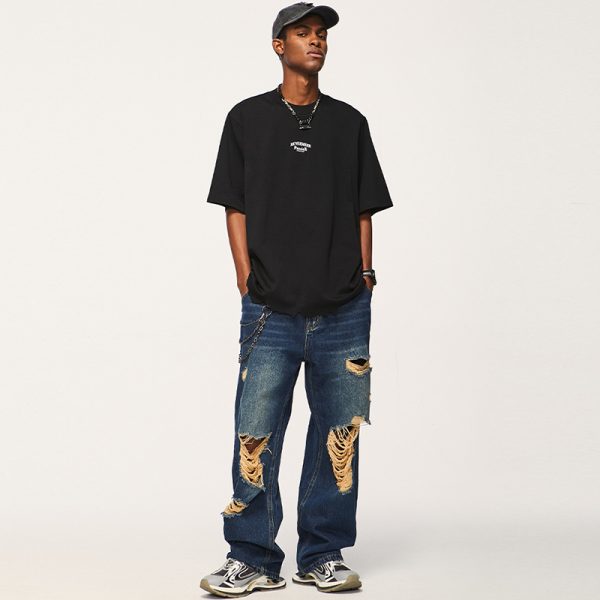 Men’s Amekaji Washed Ripped Jeans