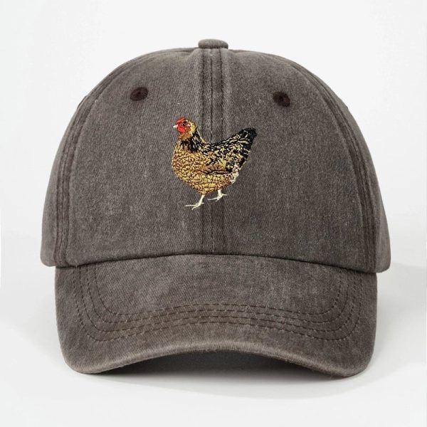 Unisex Commute Animal Embroidery Curved Eaves Baseball Cap - Image 4