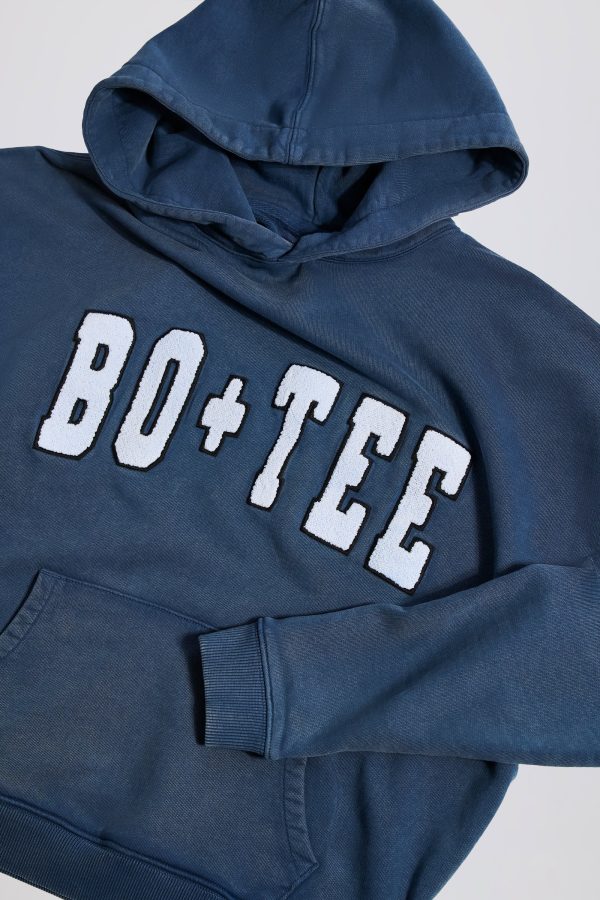 Acid Wash Oversized Hoodie in Blue - Image 9