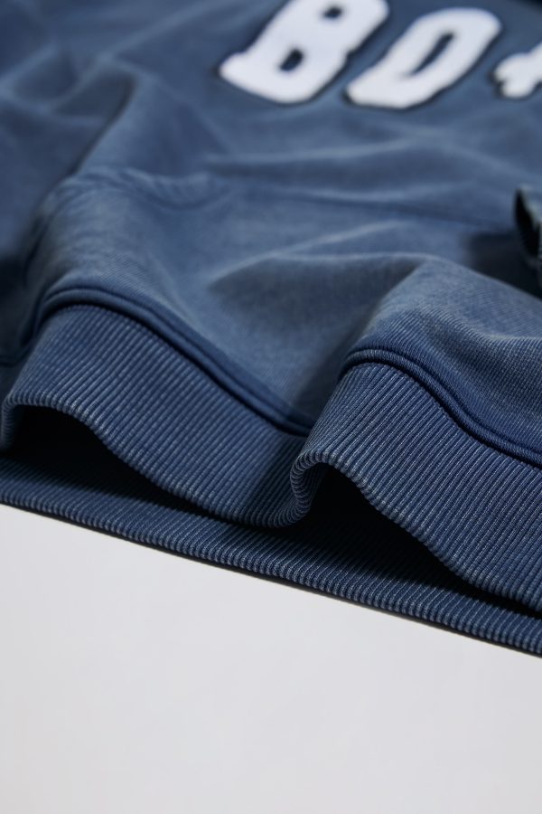 Acid Wash Oversized Hoodie in Blue - Image 5