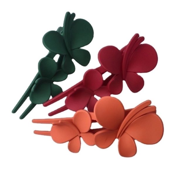 Butterfly Plastic Resin Hollow Out Hair Clip 1 Piece - Image 2