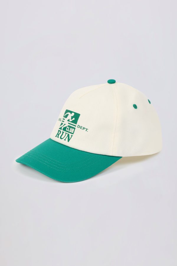 Baseball Cap in White Varsity Green - Image 4
