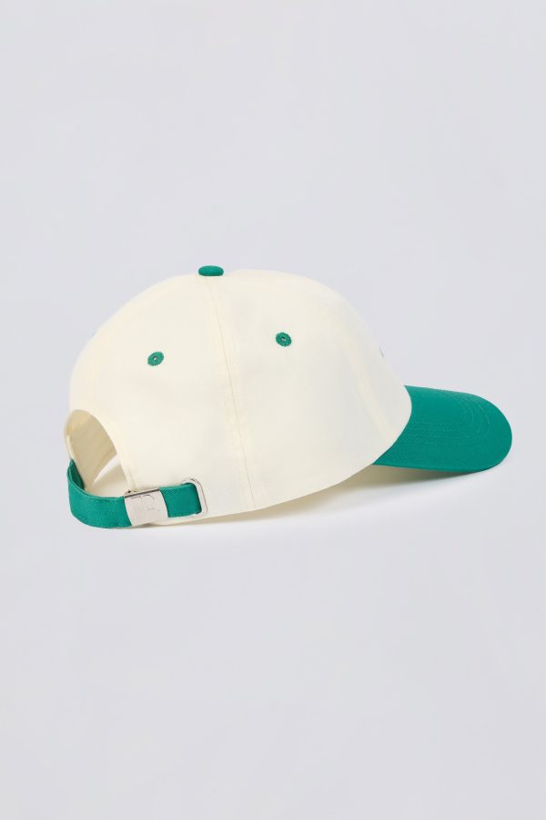 Baseball Cap in White Varsity Green - Image 5
