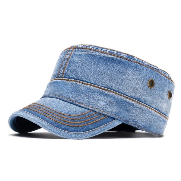 Women's Vacation Minimalist Solid Color Curved Eaves Flat Cap - Image 3