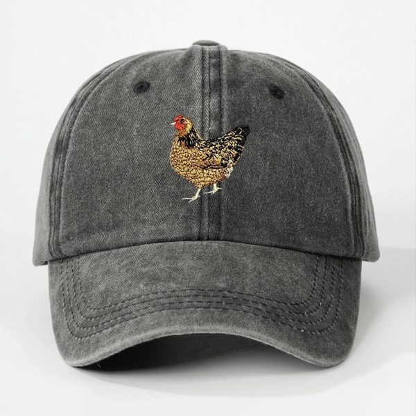 Unisex Commute Animal Embroidery Curved Eaves Baseball Cap - Image 2
