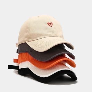 Women's Minimalist Color Block Embroidery Flat Eaves Baseball Cap