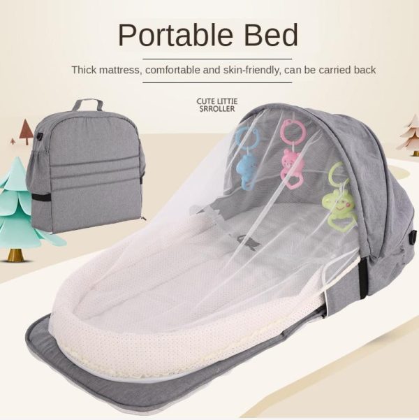 Multipurpose Foldable Baby Bed with Mosquito Net - babysmile03