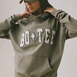 Acid Wash Oversized Hoodie in Light Green