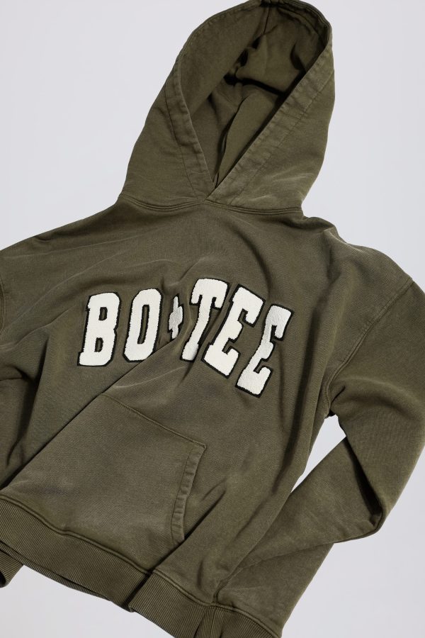Acid Wash Oversized Hoodie in Light Green - Image 4