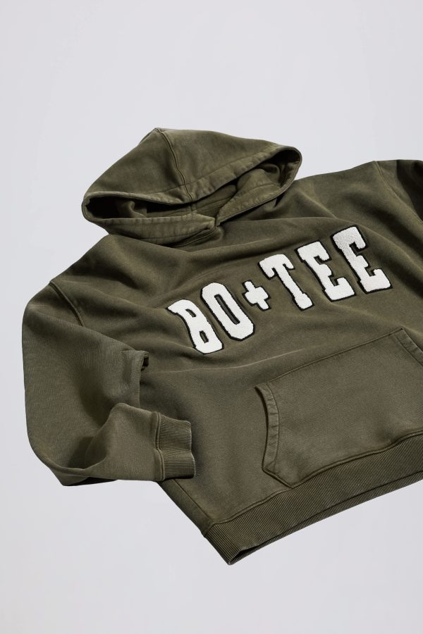 Acid Wash Oversized Hoodie in Light Green - Image 6