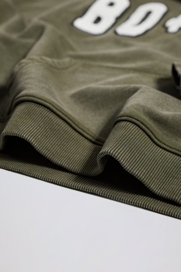 Acid Wash Oversized Hoodie in Light Green - Image 8
