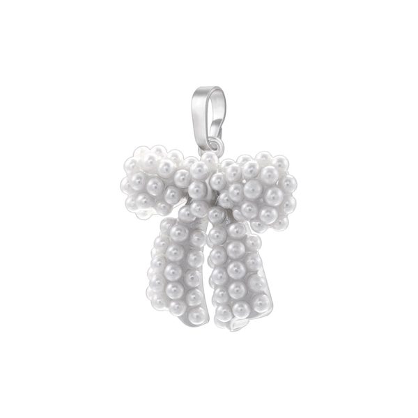 1 Piece 18.5*20mm 20*27.5mm 21.5*26mm Hole 1~1.9mm Hole 3~3.9mm Brass Pearl Zircon 18K Gold Plated Bow Knot Polished Pendant - Image 14