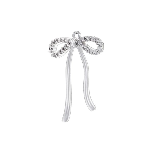 1 Piece 18.5*20mm 20*27.5mm 21.5*26mm Hole 1~1.9mm Hole 3~3.9mm Brass Pearl Zircon 18K Gold Plated Bow Knot Polished Pendant - Image 10