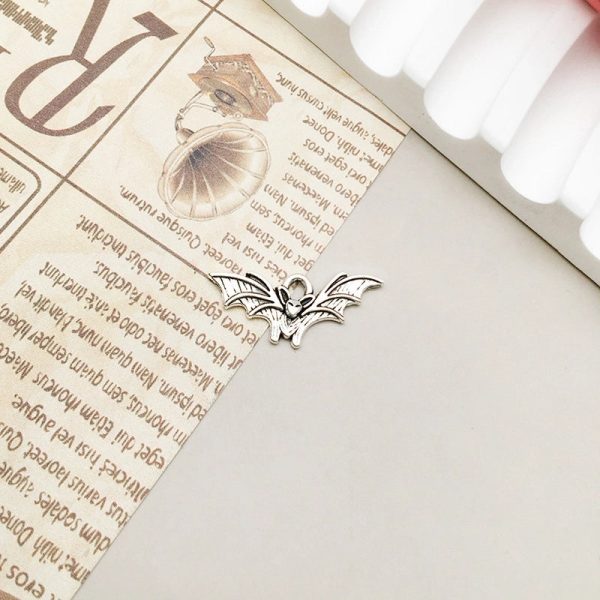 1 Piece Alloy Moon Spider Web Skull Pendant - Image 7