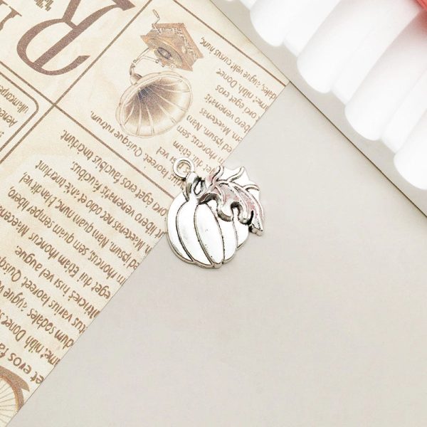1 Piece Alloy Moon Spider Web Skull Pendant - Image 13