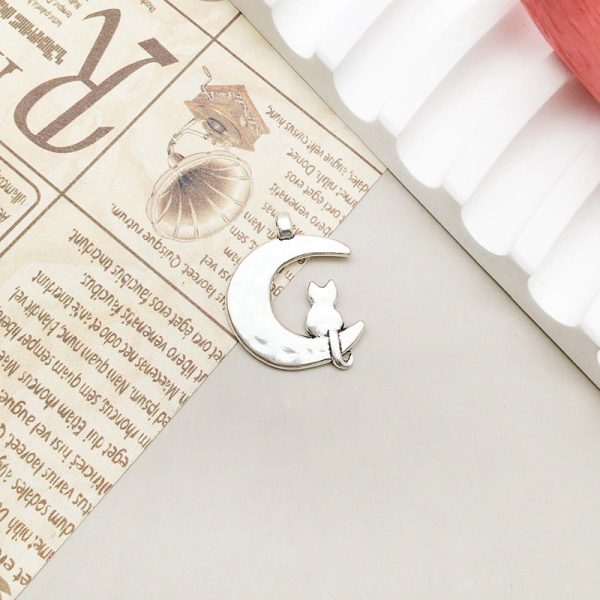 1 Piece Alloy Moon Spider Web Skull Pendant - Image 8