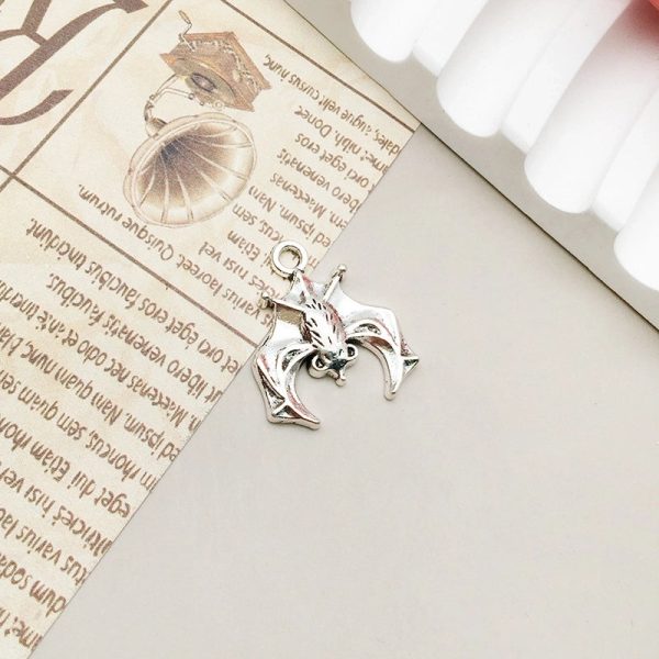 1 Piece Alloy Moon Spider Web Skull Pendant - Image 11