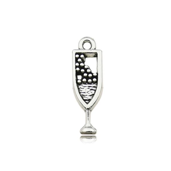 1 Piece Simple Style Grape Wine Glass Alloy Plating Pendant Jewelry Accessories - Image 7
