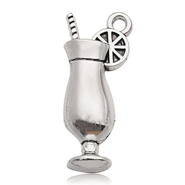 1 Piece Simple Style Grape Wine Glass Alloy Plating Pendant Jewelry Accessories - Image 19