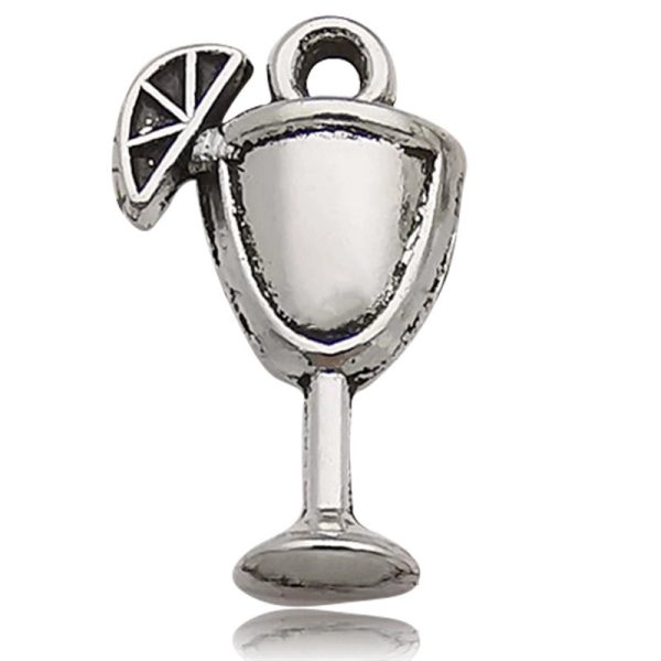 1 Piece Simple Style Grape Wine Glass Alloy Plating Pendant Jewelry Accessories - Image 11