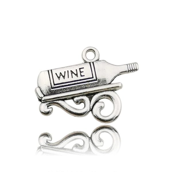 1 Piece Simple Style Grape Wine Glass Alloy Plating Pendant Jewelry Accessories - Image 14