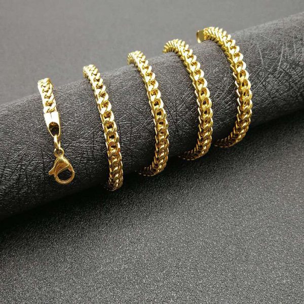 Men Hip Hop Geometric Titanium Steel PVD Plating Necklaces - Image 3