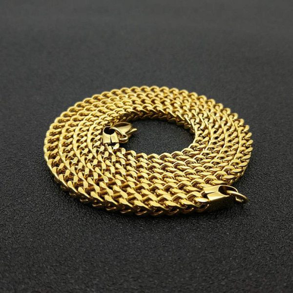Men Hip Hop Geometric Titanium Steel PVD Plating Necklaces - Image 4